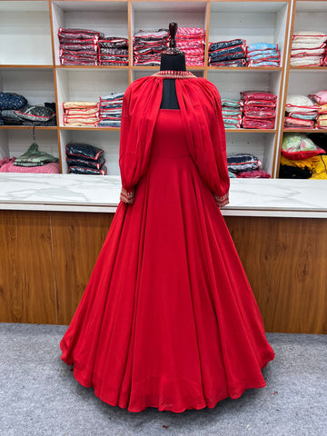 Fashionable Georgette Gown