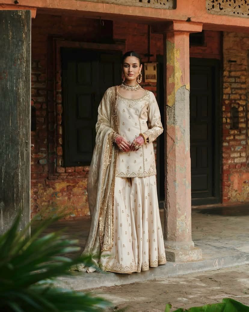Nazar Gold Silk Salwar Suit