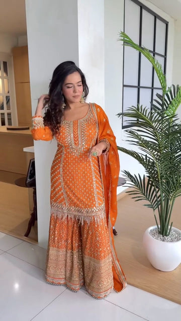 Citrus Dream Sharara Set