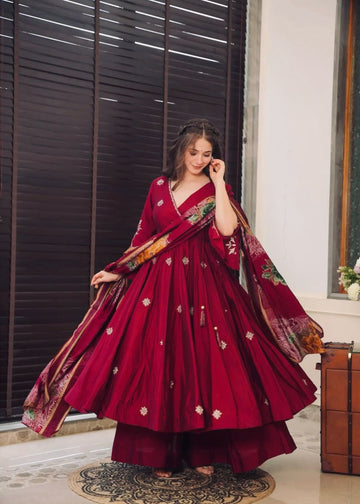 Red Cherry Salwar Suit