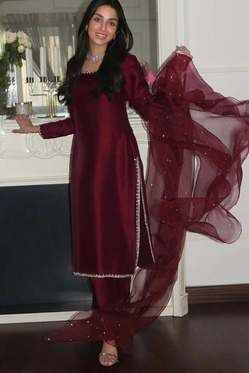 Lal Inferno Salwar Suit