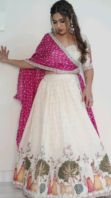 Jhoom Jhalar Navratri Lehenga Choli