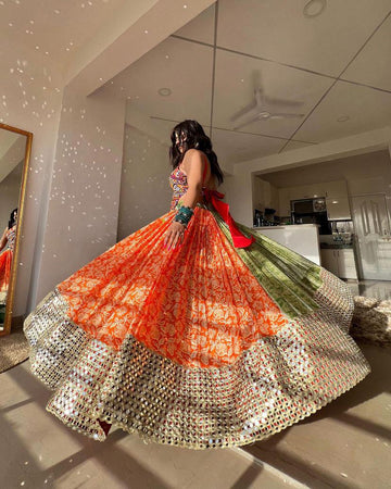 Mifra Colourful Navratri Garba Lehenga