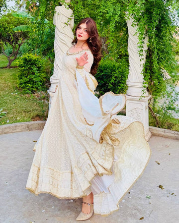 Designer Party Gown Pent & Dupatta Set