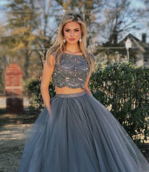 Subdued Gray Lehenga Choli