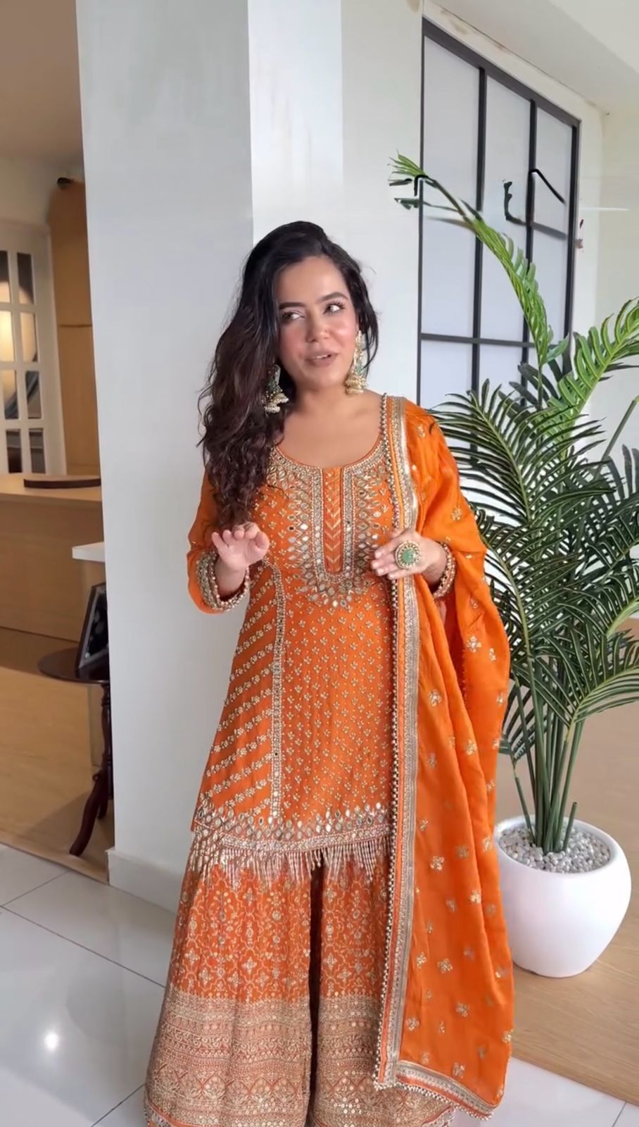 Citrus Dream Sharara Set