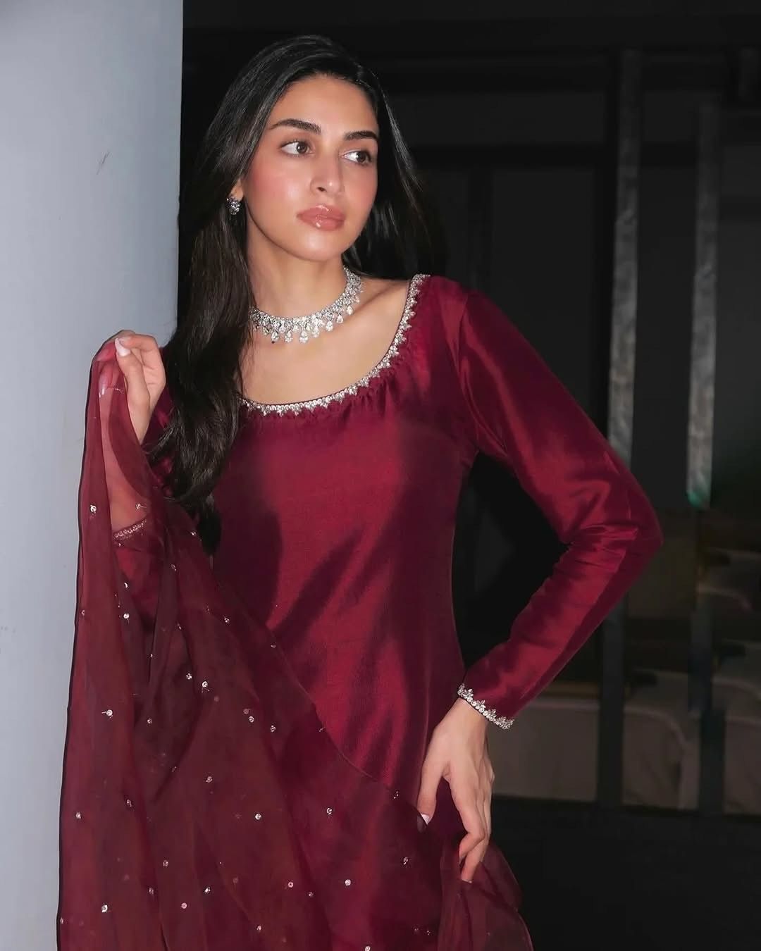 Lal Inferno Salwar Suit